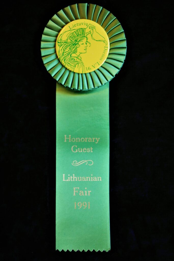 1991 m. Lietuvių Dienų šventės Los Andžele ženklelis