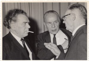 Iš kairės A. Gustaitis, P. Andriušis, J. Kapočius. JAV, 1968 m.