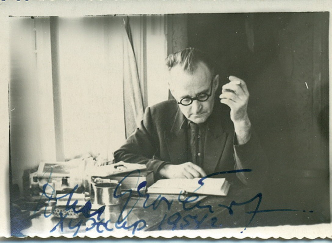 J. Graičiūnas Chužyre, Olchono saloje (Irkutsko sritis, Rusija). 1954 m.