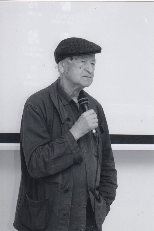 J. Mekas. Vytauto Didžiojo universitetas, Kaunas, 2014 09 18. Z. Baltrušio nuotrauka
