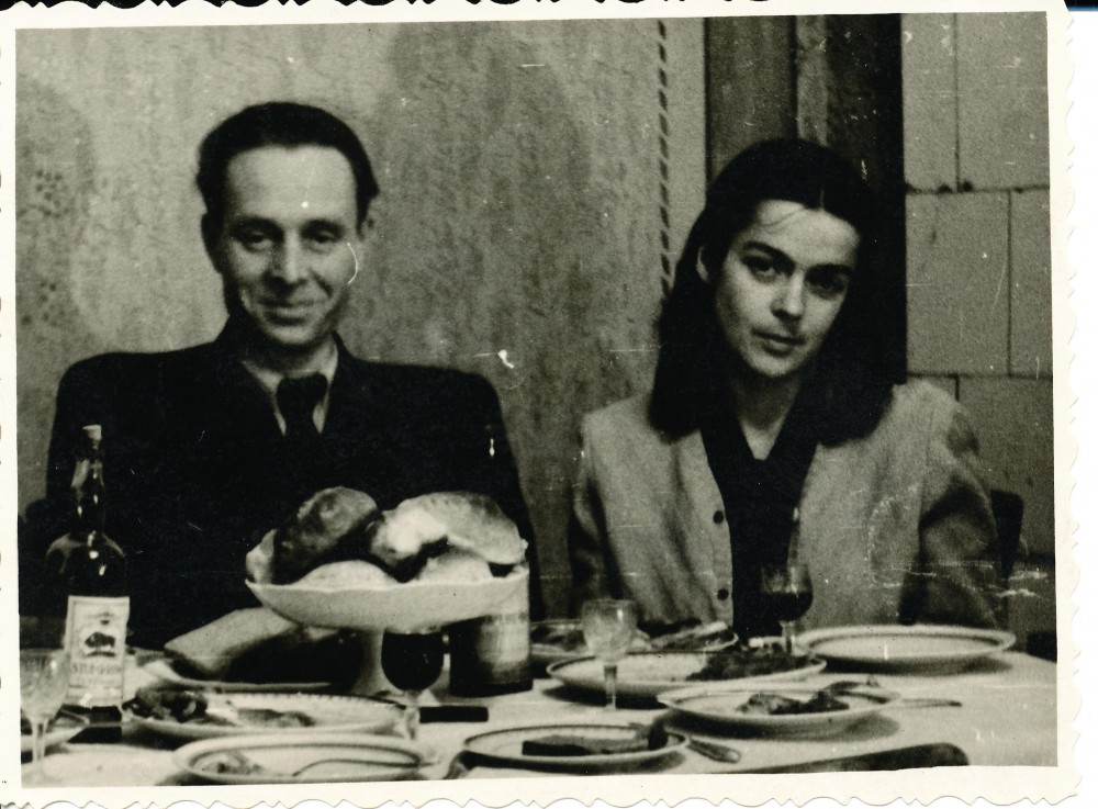 J. Mikelinskas su žmona Aldona Merkyte 1958 m.