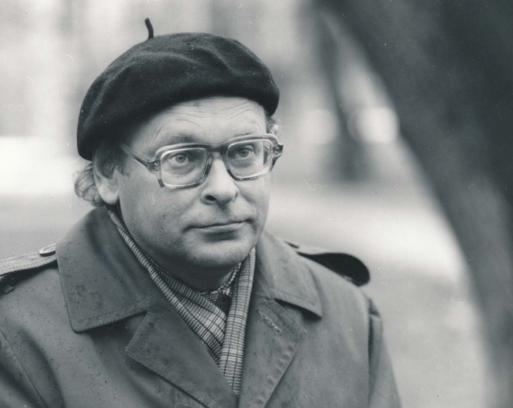 J. Strielkūnas Klaipėdoje. 1985 m. B. Aleknavičiaus fotografija
