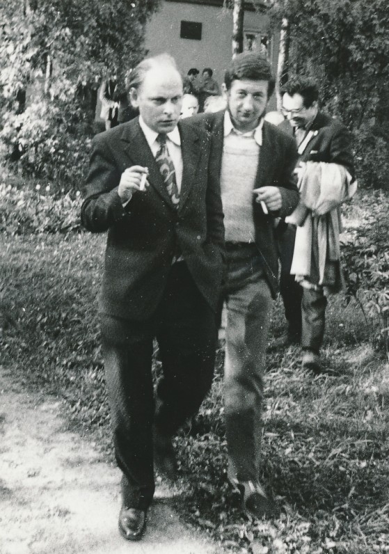 J. Strielkūnas ir J. Kunčinas Palemone. 1971 m.