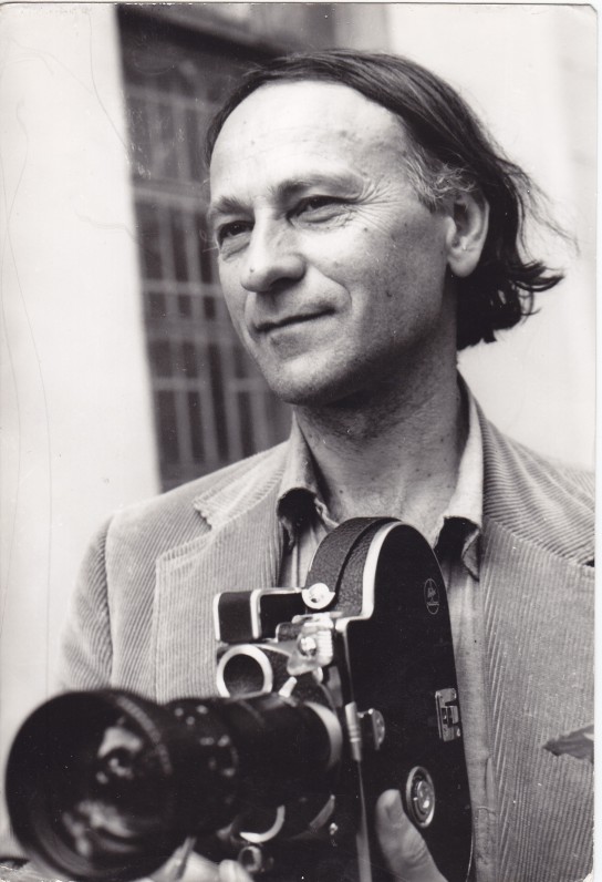 Jonas Mekas Biržuose, 1971 m. V. Kapočiaus nuotrauka