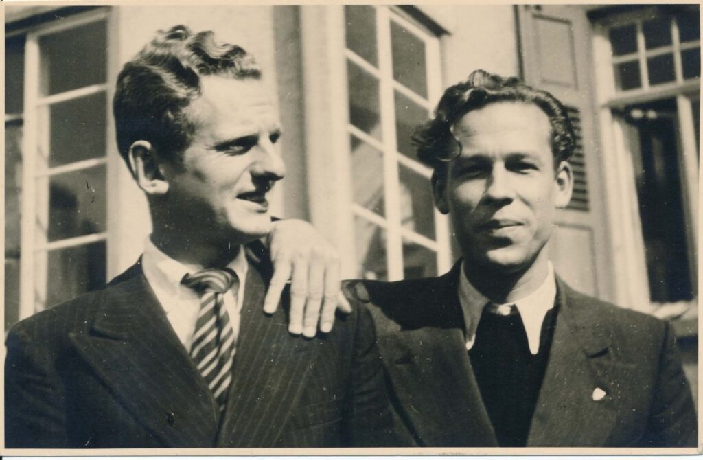 Julius Kaupas ir Henrikas Nagys. Tiubingenas, apie 1946 m.