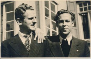 Julius Kaupas ir Henrikas Nagys. Tiubingenas, apie 1946 m.