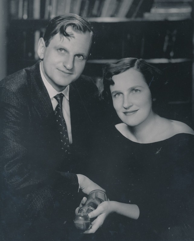 Julius Kaupas su žmona Dalia Galaunyte-Kaupiene. JAV, 1958 m.