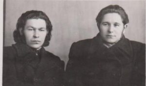 K. Kubilinskas ir A. Skinkys Vilniuje 1947 m. Nuotr. B. Jauniškio