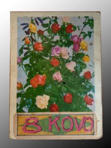 K. Navako gamintas atvirukas, skirtas močiutei Leonorai. Kaunas, 1977-03-08. MLLM GEK 136572_1
