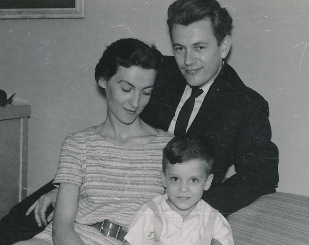 K. Ostrauskas su šeima. JAV, 1960 m.