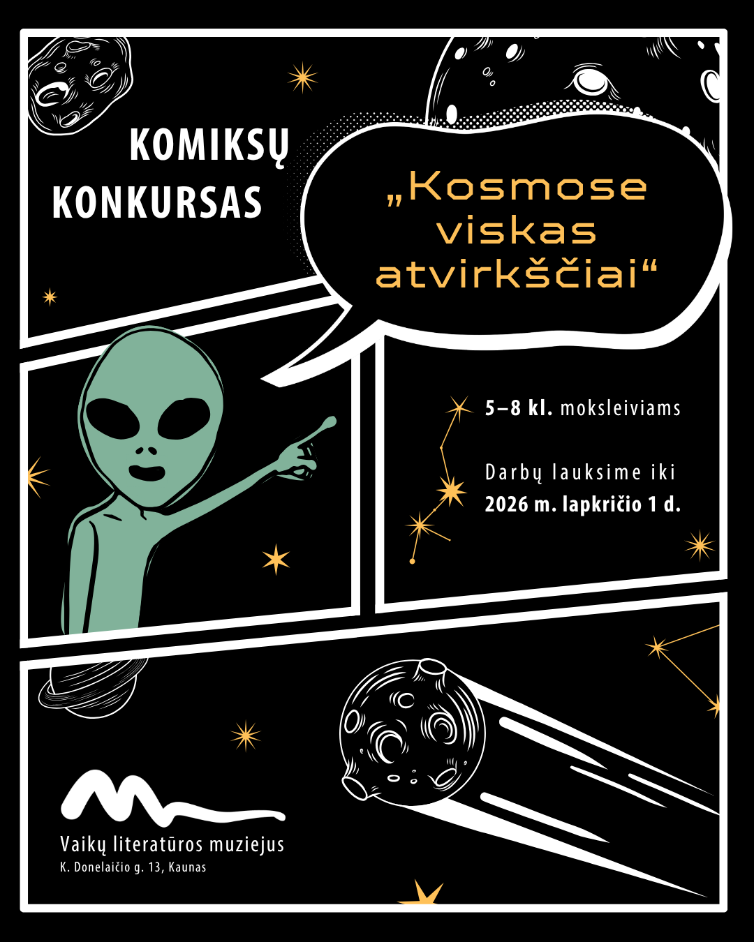 KONKURSAS „Kosmose viskas atvirkščiai“