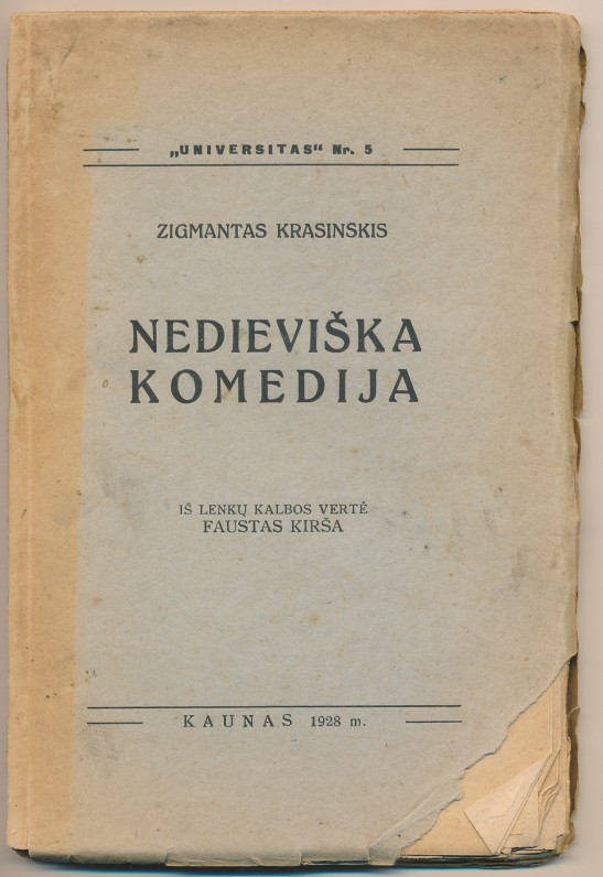 Kaunas. 1928 m. Vertė F. Kirša