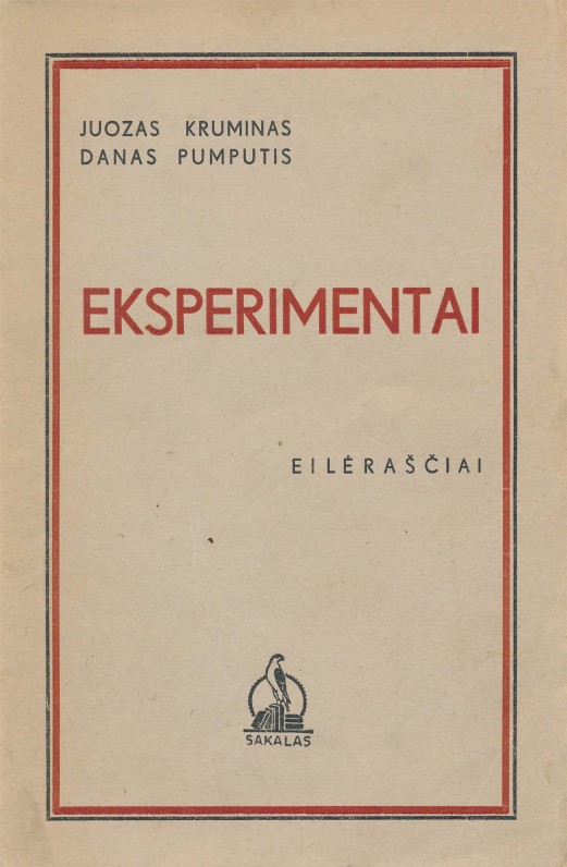 Kaunas. 1939 m. Eilėraščiai rašyti kavinėje, lankytojų nurodytomis temomis. Jauni poetai norėjo įrodyti, kad įkvėpimas nebūtinas.