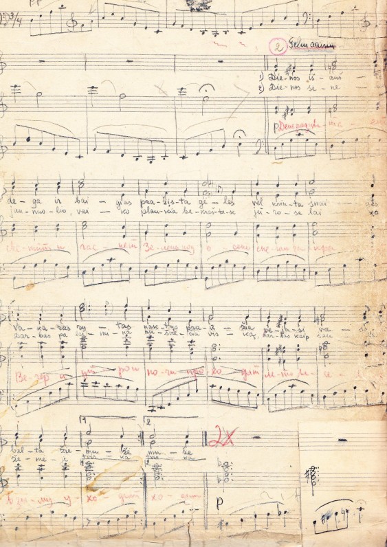 Komp. Viktoro Kuprevičiaus sukurta muzika Alės Rūtos vaidinimui „Žiogas ir skruzdės“
