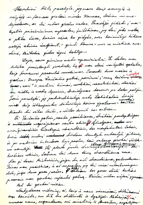 L. Jacinevičiaus autobiografijos rankraštis
