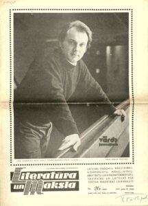 Laikraštis „Literatūra un Māksla“. Ryga, 1979 m. su S. T. Kondroto novelėmis MLLM P13131