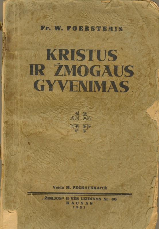 M. Pečkauskaitės vertimas iš vokiečių k.