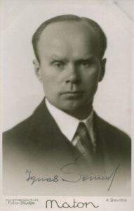 Ignas Jurkūnas-Šeinius. Kaunas, 1933 m. Nuotrauka Karolio Baulo. MLLM 22454