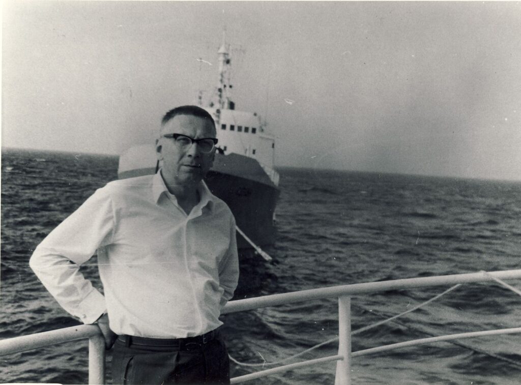 Atlanto vandenyne, plaukiant į Vakarų Afriką. 1968 m.