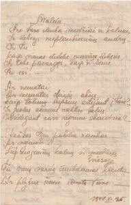 P. Aukštikalnytės eilėraštis
