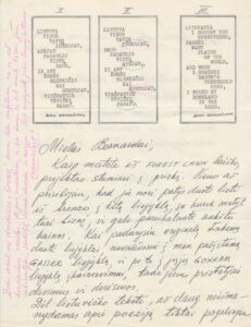 P. Gasparonio laiškas B. Brazdžioniui. Be datos