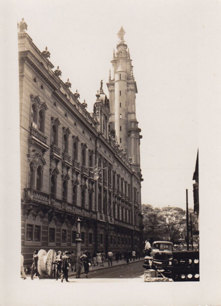 Pastato fragmentas. Brazilija, apie 1946–1950 m.
