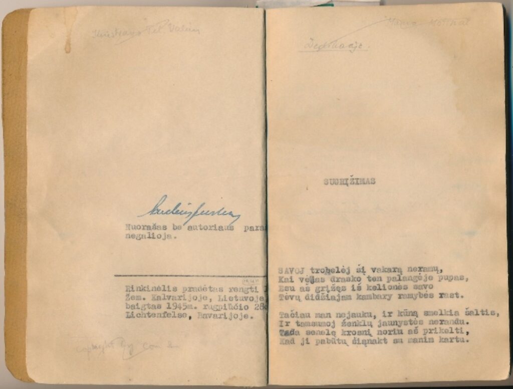 Pauliaus Jurkaus savilaidinė knyga