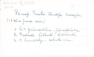 Pirmoji Teatro studijos valdyba, 1935 m. MLLM 42636