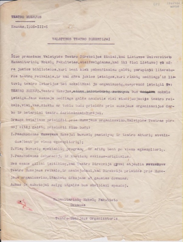 BALYS SRUOGA – MUZIEJININKAS