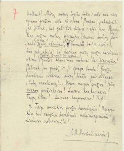 J. A. Herbačiausko rankraštis. Straipsnis apie gražuolių rinkimus. „Mūsų moterų „grožio karalienės“ rinkimų reikalu“, 1930 m., 3
