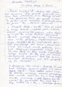 Rašytojo R. Šavelio atsakymai į „Nemuno“ klausimus