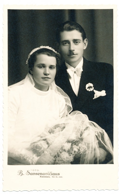 Rimkūnų vestuvės. Kaunas. 1938 m. Boleslovo Savsenavičiaus nuotrauka