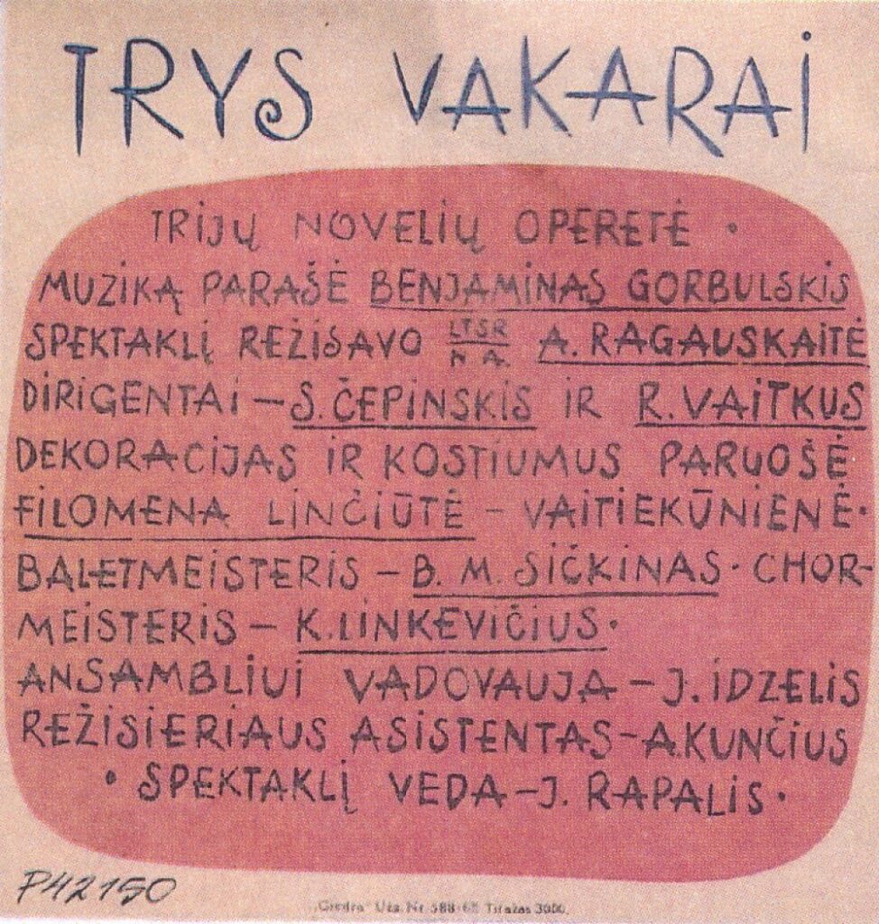 Trys vakarai