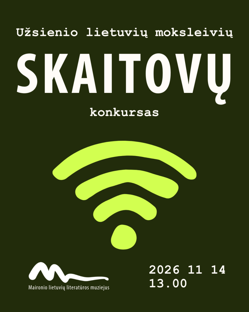 Užsienio lietuvių moksleivių skaitovų konkursas | 2026 11 14
