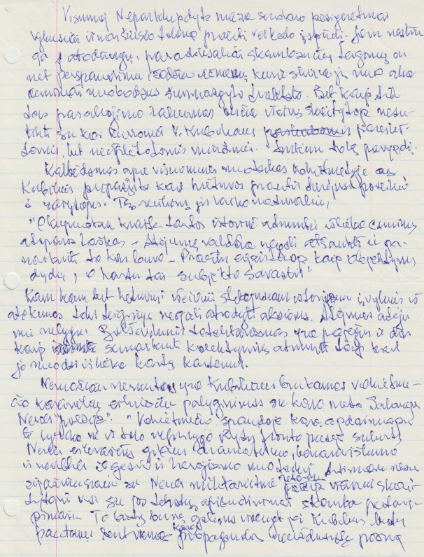 V. A. Jonyno recenzija V. Kubiliaus knygai „Neparklupdyta mūza“