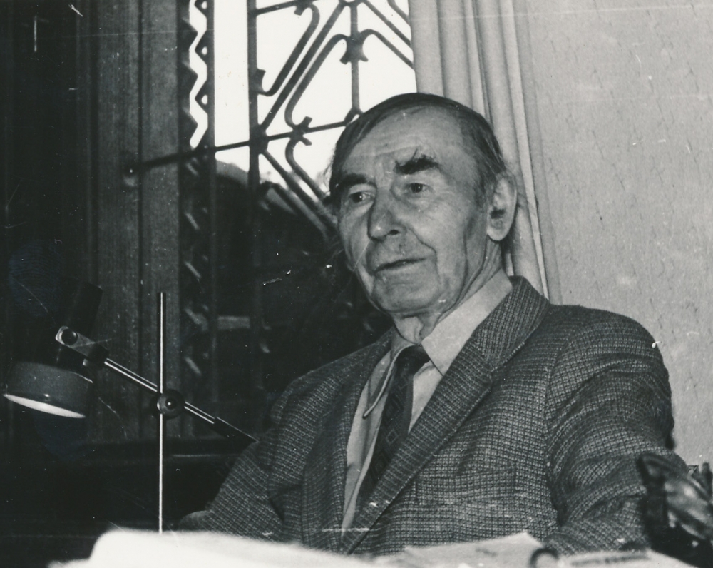 Viena paskutiniųjų poeto nuotraukų – Juozas Žlabys-Žengė. 1991 m.