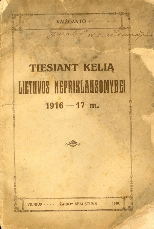 Vilnius, 1919 m.