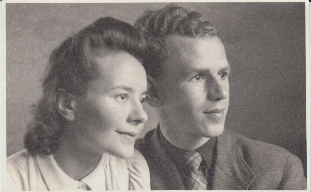 Vytautas ir Monika Jonynai Stuttgarte. 1947 m.
