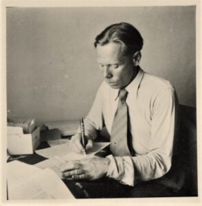 J. Aistis, apie 1945 m.