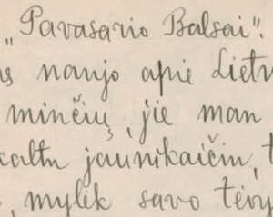 LAIŠKAS MAIRONIUI