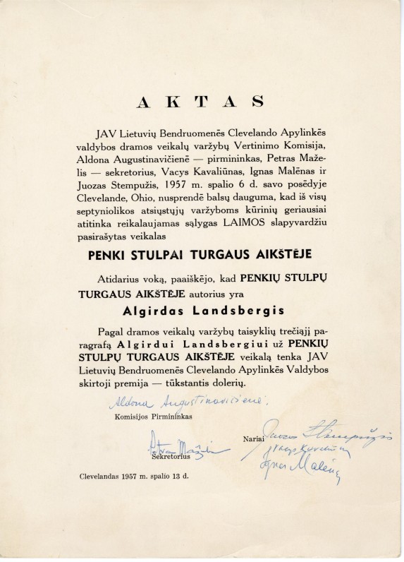 ALGIRDAS LANDSBERGIS (1924–2004)