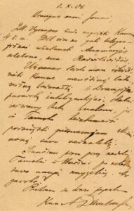 A. JAKŠTO SIŲSTAS ATVIRLAIŠKIS