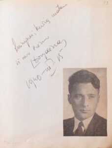 D. SRUOGAITĖS SURINKTŲ AUTOGRAFŲ KNYGELĖ