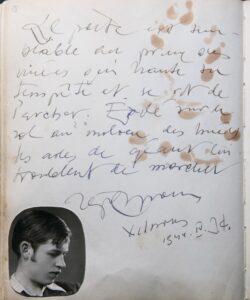 D. SRUOGAITĖS SURINKTŲ AUTOGRAFŲ KNYGELĖ