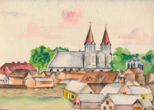 J. MIKELINSKO MOKYKLINIŲ METŲ PIEŠINIAI