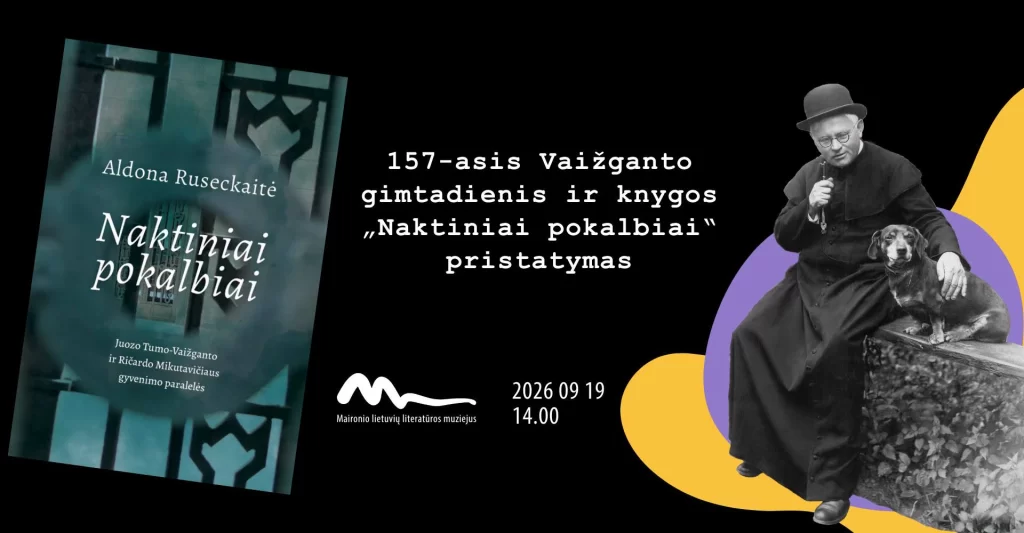 157-asis Vaižganto gimtadienis ir knygos „Naktiniai pokalbiai“ pristatymas