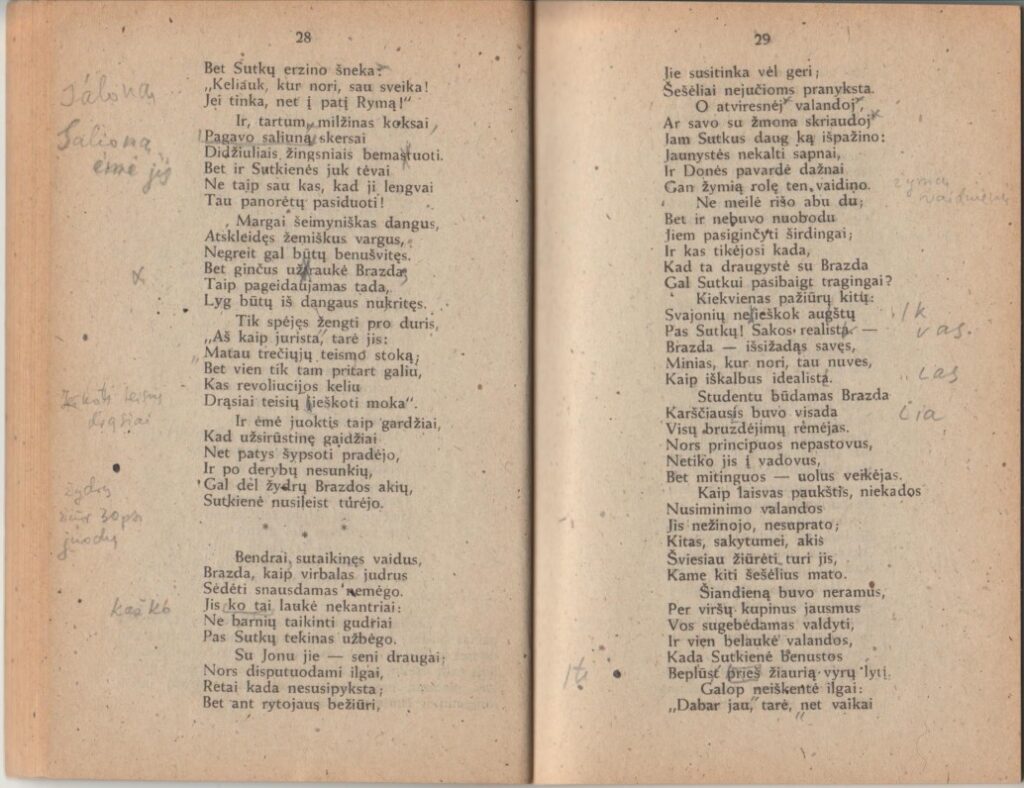 „Mūsų vargai“. Merbekas, 1948 m., p. 28–29
