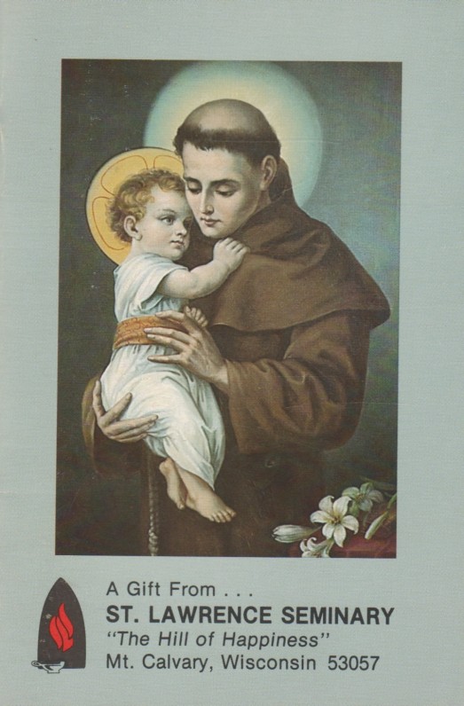 „St. Lawrence seminary“. [Šv. Lauryno seminarija]. Viskonsinas. Anglų k.