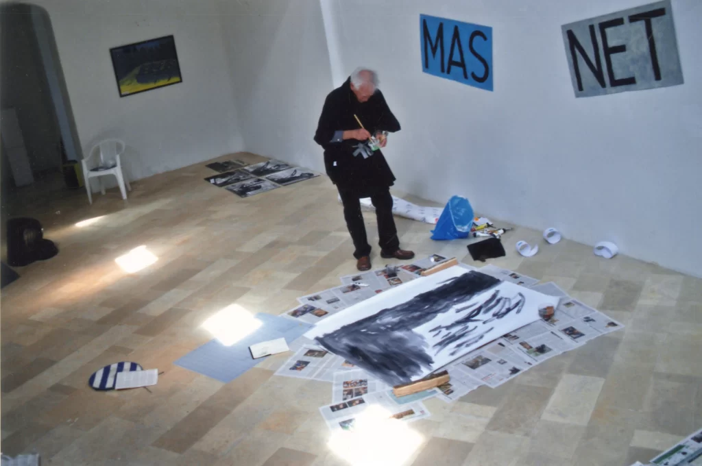 J. Janavičius rengia parodą, Vilnius, 2009 m. birželis. MLLM 132086 F1