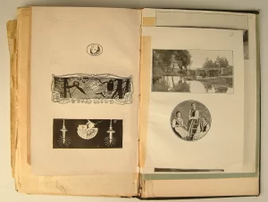Maironio poezijos knygos „Pavasario balsai“ penktosios laidos maketas. 1920 m. MLLM 102103